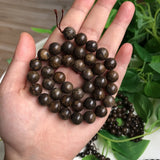 Natural Stone Bronzite Round Spacer Beads 4-12mm 15in
