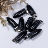Natural Stone Bullet Shape Charms Pendants For Jewelry Making