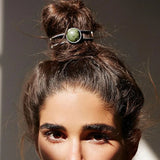 Natural Stone Bun Cuff Top Knot Bun Holder INS Brief Hair Accessories