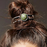Natural Stone Bun Cuff Top Knot Bun Holder INS Brief Hair Accessories