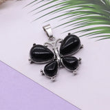 Butterfly Shape Pendant Aventurine Howlite Opal Pink Crystal Pendulum
