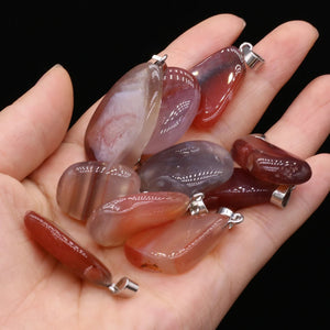 Natural Stone Carnelian Pendants for Jewelry Making