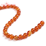 Natural Stone Carnelian Round Beads Red Agat 4 6 8 10 12MM for Jewelry Making