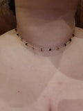 Natural Stone Chain Necklace Womens Stainless Steel Choker Jewelry