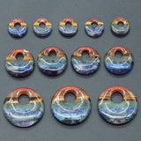 Natural Stone Chakra Big Hole Bead Round Shape Bless Healings Beads
