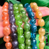 Chalcedony Apatite Citrine Oval Spacer Beads DIY