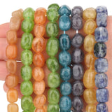 Chalcedony Apatite Citrine Oval Spacer Beads DIY