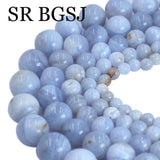 Chalcedony Round Spacer Beads for Jewelry Making 4/6/8/10/12mm