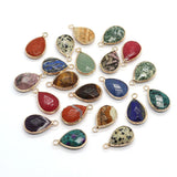 Opal Amethyst Charm Drop Stone Pendant DIY Jewelry