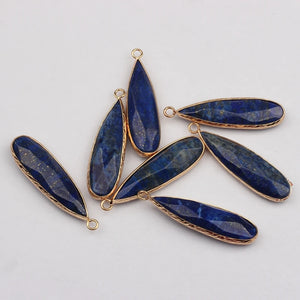 Natural Stone Charms Pendant Water Drop Long Tear Drop 2pcs/lot