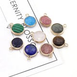 Gemstone Pendants Rose Quartz Amethyst for Jewelry Making DIY Necklace Earrings