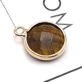 Gemstone Pendants Rose Quartz Amethyst for Jewelry Making DIY Necklace Earrings