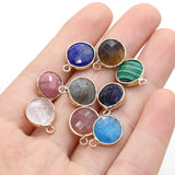 Gemstone Pendants Rose Quartz Amethyst for Jewelry Making DIY Necklace Earrings