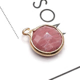 Gemstone Pendants Rose Quartz Amethyst for Jewelry Making DIY Necklace Earrings