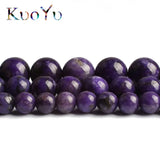 Charoite Beads Gem Smooth Purple Round Loose Bead 6mm 8mm 10mm