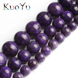 Charoite Beads Gem Smooth Purple Round Loose Bead 6mm 8mm 10mm