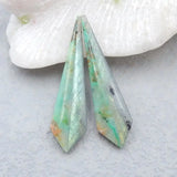 Chrysocolla & Labradorite Earrings, Natural Stone Jewelry