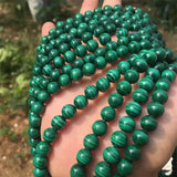 Chrysocolla Green Malachite Round Beads 4-10 MM DIY Jewelry Making