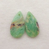 Chrysoprase Gemstone Earring Bead 21x11x3mm