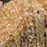 Natural Stone Citrine Quartz Beads 14'' Strand for Jewelry Making