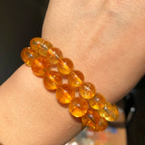 Natural Stone Citrine Yellow Quartz Round Beads for DIY Jewelry 15'' 4 6 8 10mm