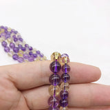 Natural Stone Purple Yellow Citrines Quartz Beads For Jewelry Making