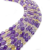 Natural Stone Purple Yellow Citrines Quartz Beads For Jewelry Making
