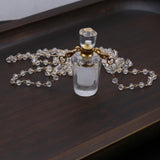 Clear Quartz Irregular Perfume Bottle Pendant for DIY Necklace