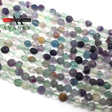Fluorite Beads Faceted Water Drop Spacer Beads 6MM