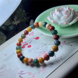 8mm Colorful Agates Beads for Jewelry Making DIY Bracelet
