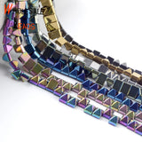 Colorful Double Hole Hematite Spacer Beads for DIY Jewelry 15''
