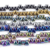Colorful Plated Double Hole Hematite Spacer Beads for Jewelry Making