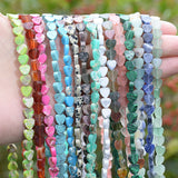Colorful Sea Sediment Agates Beads 6mm