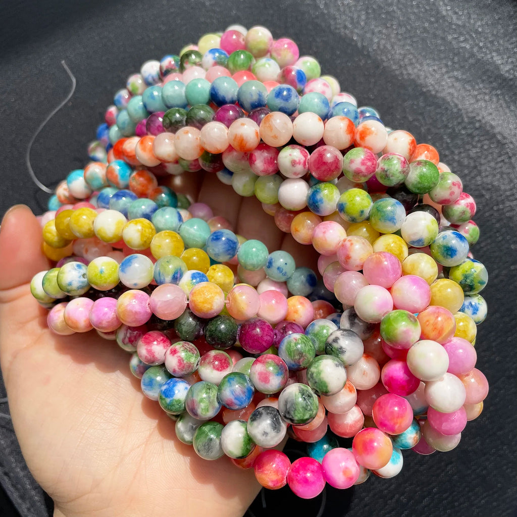 Colorful Tourmaline Persian Jades Loose Spacer Beads for Jewelry Making