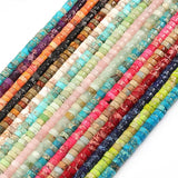 Colorful Turquoises Sea Sediment Round Spacer Beads 2*4 mm