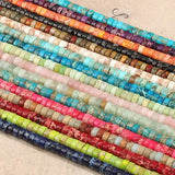 Colorful Turquoises Sea Sediment Round Spacer Beads 2*4 mm