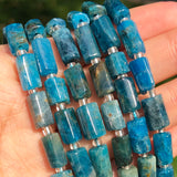 Faceted Apatite Stone Spacer Beads for Jewelry Making