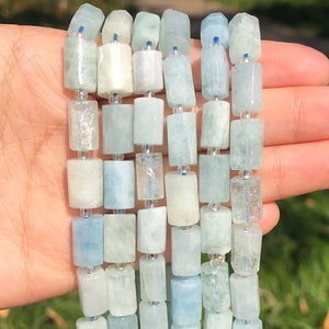 Faceted Aquamarines Loose Beads for DIY Jewelry Making