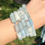 Faceted Aquamarines Loose Beads for DIY Jewelry Making