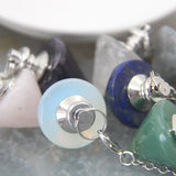 Pink Crystal Quartz Pendulum for Divination and Dowsing