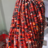 Cornelian Agates 6*3mm Round Wheel Flat Spacer Beads Rondelles Gemstone