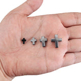 Natural Stone Cross Hematite Spacer Beads for Jewelry Making