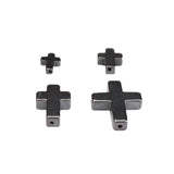Natural Stone Cross Hematite Spacer Beads for Jewelry Making
