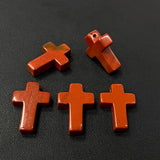 Colorful Gem Cross Beads Charm for DIY Bracelet Necklace