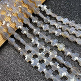 Natural Stone Cross Loose Beads for Jewelry Making DIY