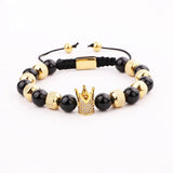 Green Tiger Eye Beads Stainless Steel Bracelet Men Jewelry