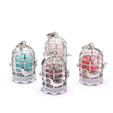 Agate Crystal Detachable Pendant Necklace Jewelry