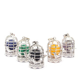 Agate Crystal Detachable Pendant Necklace Jewelry