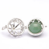 Crystal Agate Pendant Necklace Arabesquitic Lantern Charm