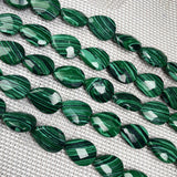 Agate Beads Drop-shaped Tiger Eye Faceted Loose Spacer Beads